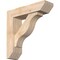 Ekena Millwork Funston Slat Smooth Bracket w/ Offset Brace, Douglas Fir, 5 1/2"W x 20"D x 20"H BKT0604X20X20FST06SDF - alternate 1